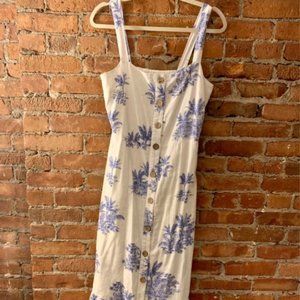 Never Worn Chic Toile Print Midi Dress
